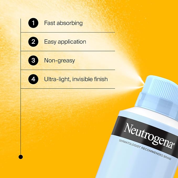 Neutrogena Ultra Sheer Body Mist Sunscreen Spray, Broad Spectrum SPF 45, Lightweight Spray Sunscreen, Non-Greasy & Water Resistant, Oil-Free & Non-Comedogenic UVA/UVB, 5 oz Pack of 3