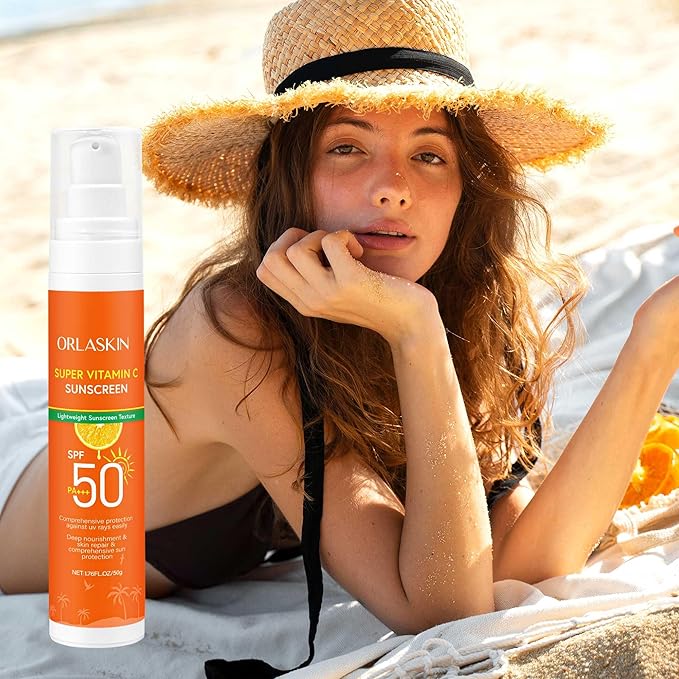 Sunscreen SPF 50 - Dry Waterproof Non-Greasy Broad Spectrum Body & Face Sunscreen Lotion for Sensitive Skin - On-the-Go Days Fast-Absorbing, Water and Sweat Resistant (Body Sunscreen)