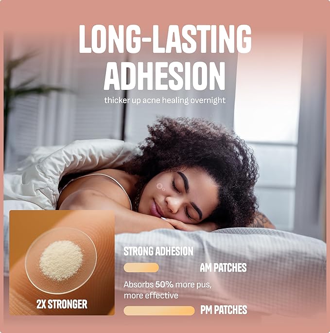 Pimple Patches for Face – Day & Night Acne Patches for Fast Healing, Skin Clarity – Invisible Hydrocolloid Patches, Waterproof Spot Treatment – All Skin Types Zit Patches of 60/120/180