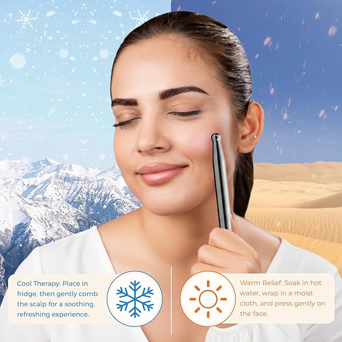 TeraRX® Terahertz Acupuncture Pen for Face – Authentic Terahertz Stone Pressure Point & Deep Tissue Massage Tool - Premium Acupressure Pen & Reflexology Tools for Beauty & Self-Care Rituals