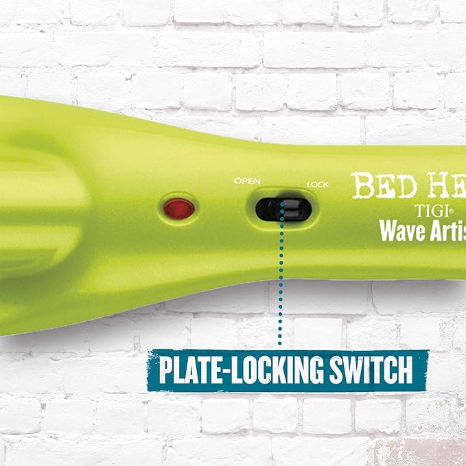 Bed Head Wave Artist Deep Waver | Combat Frizz, Get Long Lasting Results, & Add Massive Shine for Beachy Waves | With Tourmaline Ceramic Technology (Green)