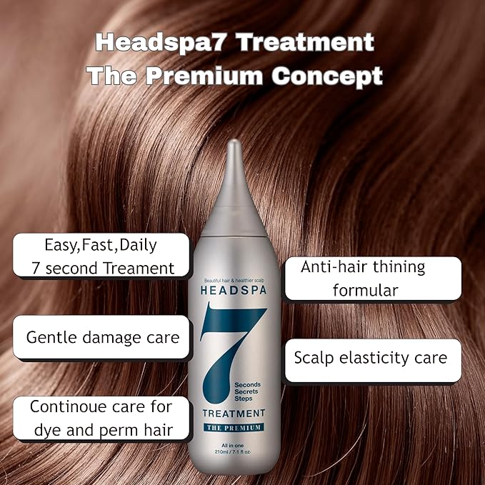 Headspa7 - The Premium Treatment , Total salon care treatment for soft volume hair, scalp care for thining and weak hair, Korea Best hair care teatment.