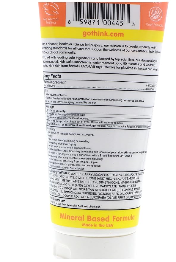 Thinksport Kids Sunscreen 6OZ.
