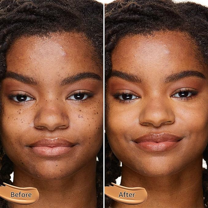 Air Cushion CC & BB Cream - Nourishing Foundation for Mature Skin, Long-Lasting Concealer to Even Skin Tone & Brighten Complexion for All Skin Types (Medium Deep)
