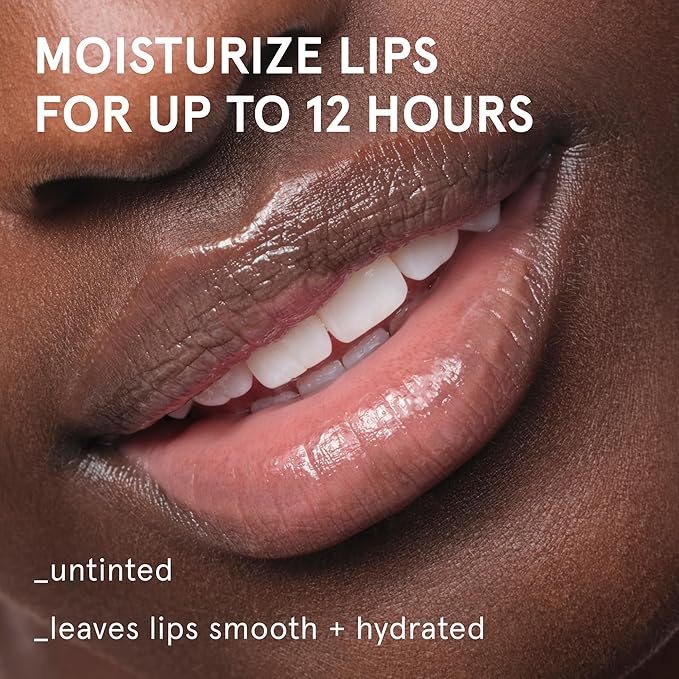 Glossier Balm Dotcom Hydrating Lip Balm - Universal Salve, Up to 12Hr Moisture - Lanolin, Beeswax & Castor Oil for Dry Lips, Cuticles & Skin - Coconut, Clear Untinted, 15ml