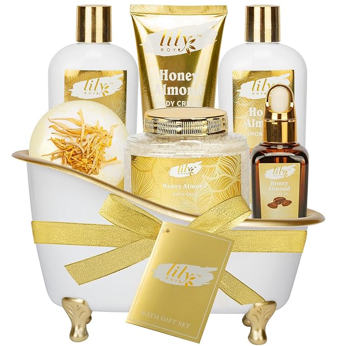 Mothers Day Gifts for Women - 7-Piece Spa Gift Set, Bath and Body Gift Set, Bath Collection | Valentines Day Gifts for Mom, Fathers Day, Birthday, Christmas Gift, Holiday Present for Women