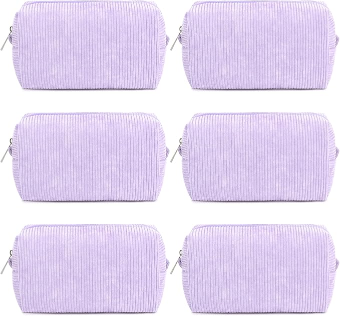 SOIDRAM Makeup Bag Preppy Cosmetic Bag Bulk Makeup Pouch Personalize Travel Toiletry Bag Organizer Cute DIY Makeup Brushes Storage Bag for Women