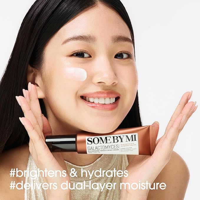 SOME BY MI Galactomyces Glutathione Brightening Cream – 1.35oz, 40ml – Hydrating Korean Hyaluronic Acid Face Moisturizer – Daily Glutathione Face Cream for Smooth and Radiant Skin – Korean Skin Care