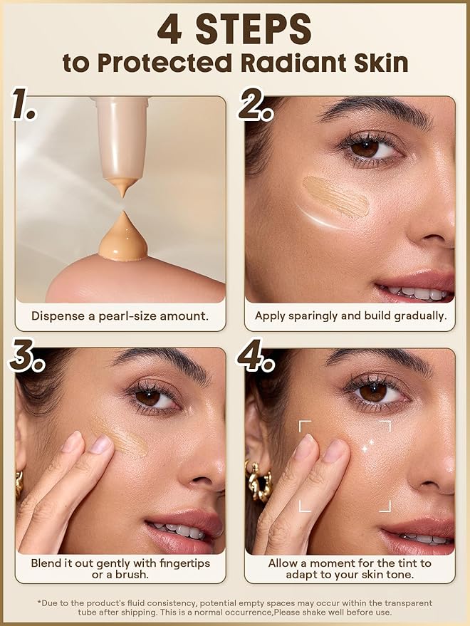 SHEGLAM Dew & Done Skin Tint with SPF20 Light-medium Coverage Foundation Evens Skin Tone-Bamboo