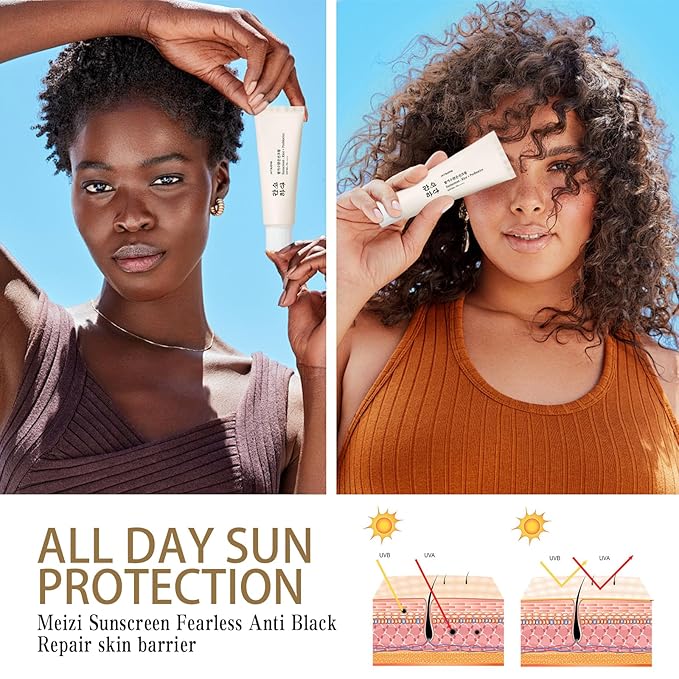 Relief Sun Organic Sunscreen SPF50+,Rice and Probiotics PA++++Korean Cream Care | Korean Skin for All Skin Types | UV Defens Nourishing Skin Protection (2, 2PCS)