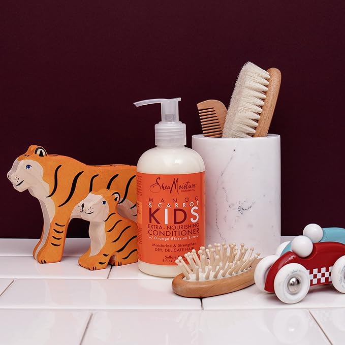 SheaMoisture Kids Conditioner for Kids Hair Mango and Carrot Sulfate Free Conditioner 7.7 oz