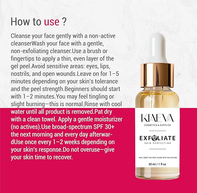 80% Gentle Peeling Exfoliant and Smoothing Daily Toner for More Even-Looking Skin Tone, Unit Net Fl. 1oz / 30ml