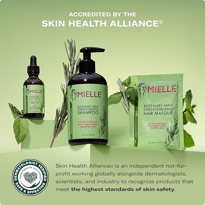 Mielle Organics Rosemary Mint Strengthening Hair Conditioner for Women & Men - Biotin Infused Detangling & Hydrating Conditioner to Increase Manageability & Support Longer, Healthier Strands, 20 oz