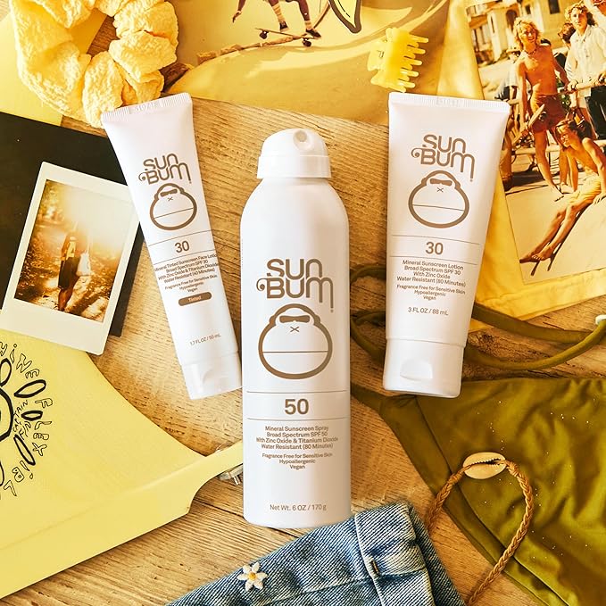 Sun Bum Mineral SPF 30 Tinted Face Sunscreen - Matte Primer - Broad Spectrum Moisturizing Sunscreen with Vitamin E - Hawaii 104 Act Compliant (Without Octinoxate & Oxybenzone) - Travel Size 1.7 oz
