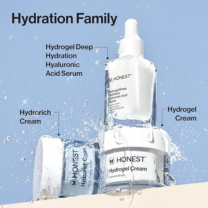 Honest Beauty Hydrorich Cream with Hyaluronic Acid + Mushroom Complex, Clinically Tested for Dry Skin, Dermatologist Tested, Hypoallergenic, Vegan, EWG Verified