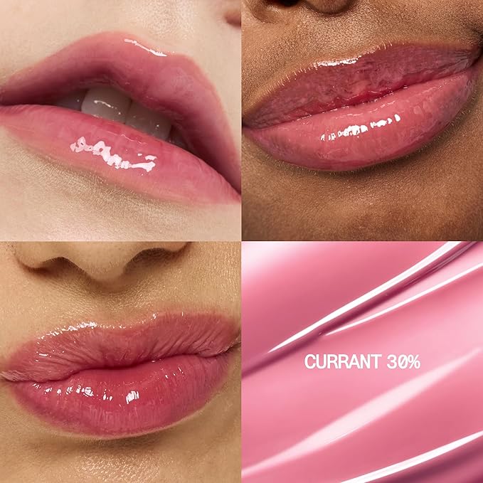 fwee 3D Voluming Gloss 30% (Sheer) | Currant 30% l High Shine, Non-Sticky Lip Gloss for Makeup | Long-Lasting, Moisturizing Gel Formula | 30%, 70% Pigment Options | Stocking Stuffers | 5.3g