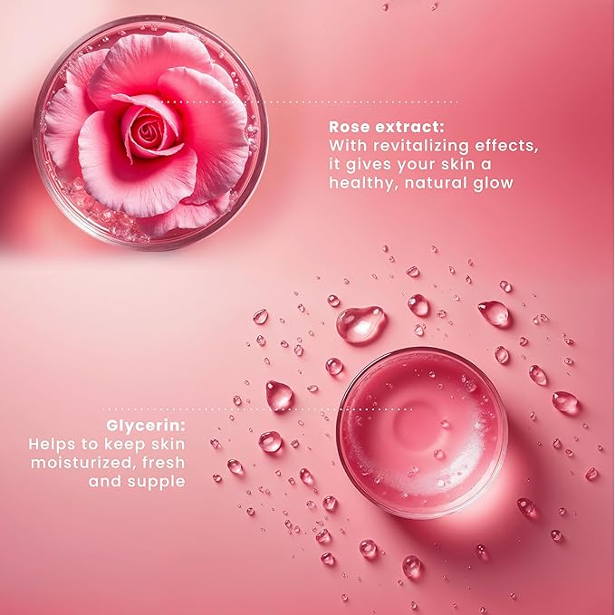 PILI Rose Water, Facial Toner for Sensitive Skin. Refreshes, Tones and moisturizes with The Softness of The Natural Extract of Roses and Glycerin. 8.4 oz