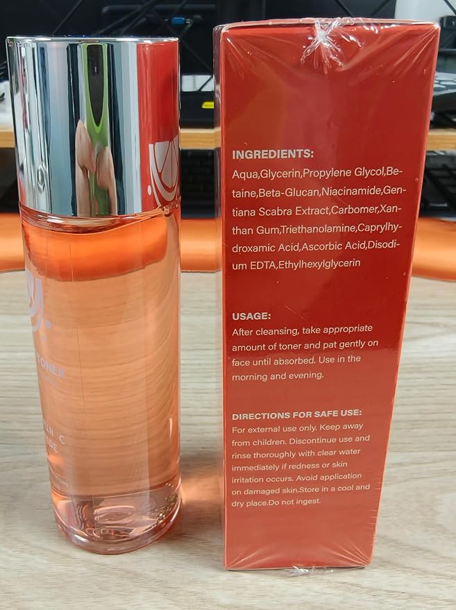 Toner for Face, with Vitamin C Niacinamide Gentiana Scabra Extract, Even Skin Tone, Pore Minimizing, Oil Control,Locks in Moisture,4.06 fl.oz