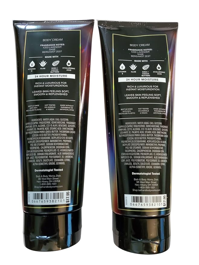 Bath & Body Works Men's To the Moon Ultimate Hydration Body Cream 8 Ounces Pack of 2