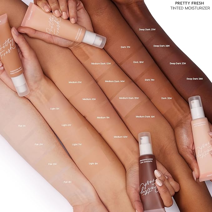 ColourPop Pretty Fresh Tinted Moisturizer - Hydrating Skin Tint with Lightweight Coverage - Formulated with Hyaluronic Acid & Coconut Water for Healthy-Looking Skin - Deep Dark 22N (1.45 oz)