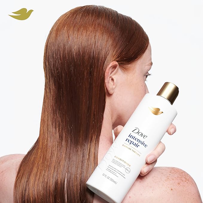 Dove Conditioner Intensive Repair for Damaged Hair Bio-Protein Care Technology and Amino Serum 12 oz,(Pack of 8)