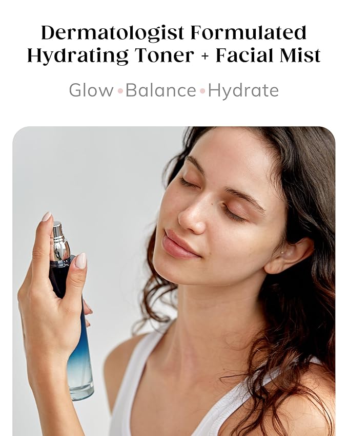 Kaplan MD Clarifying Toner – Hydrating Face Mist with Hyaluronic Acid, Rosewater Face Mist Hydrating Spray & Witch Hazel – Facial Toner Spray for Pore Refining, pH Balance & All Skin Types – 3.4 fl oz