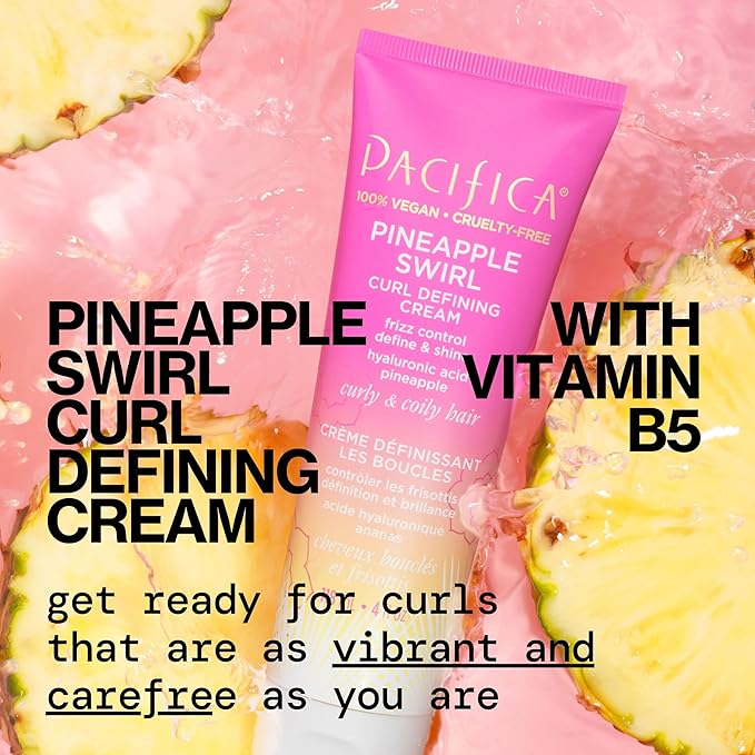 Pacifica, Pineapple Swirl Curl Defining Cream Mini, 1.4 Fl Oz