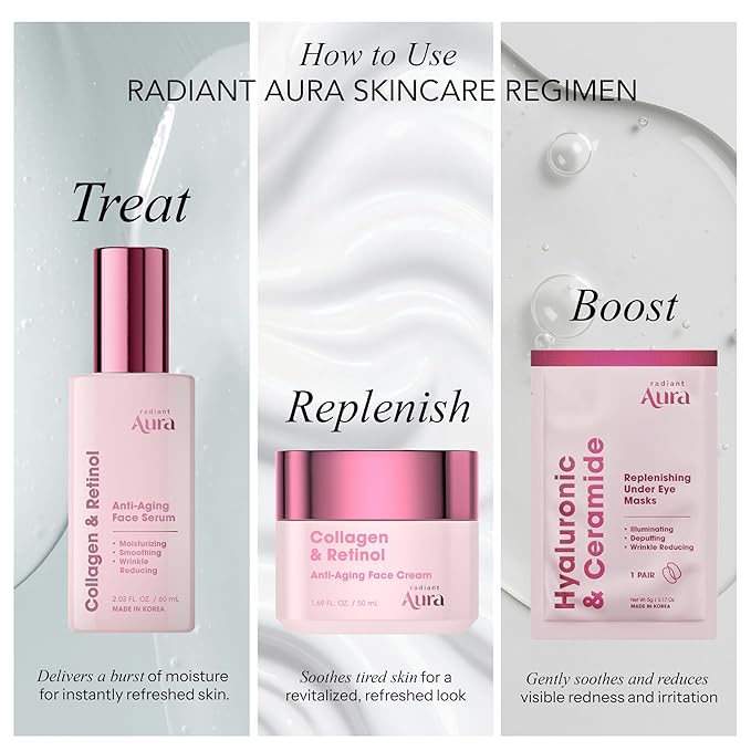 Collagen & Retinol Face Cream – Dermatologist Tested, Anti Aging, Korean Skin Care – Firming, Anti Wrinkle, Hydrating Moisturizer, Pore Care – Vegan, Clean Beauty – 1.69 Fl Oz