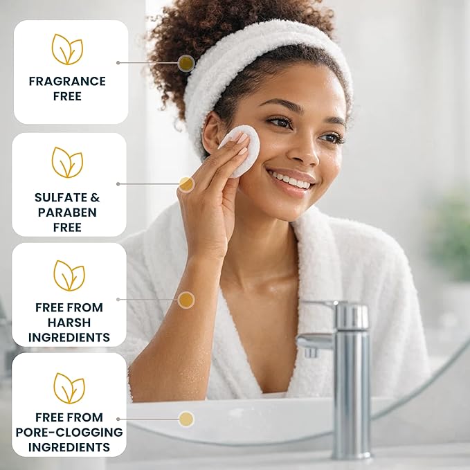 Non Comedogenic Face Toner for Oily Skin - Fragrance Free Pore Minimizer for Face - Safe for Acne Prone and Sensitive Skin - Non Irritating, pH Balanced, Gentle, 3.52 oz by Ouiloe