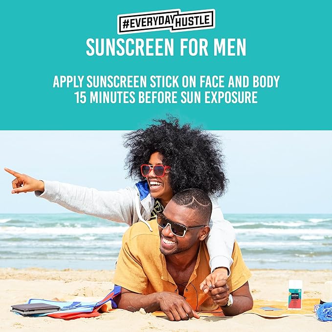 EverydayHustle Face Sunscreen Stick Spf 50 For Men And Women, Broad Spectrum Spf Stick, Non Zinc Sunblock Stick For Face And Body, 75g Large Twist Up Format