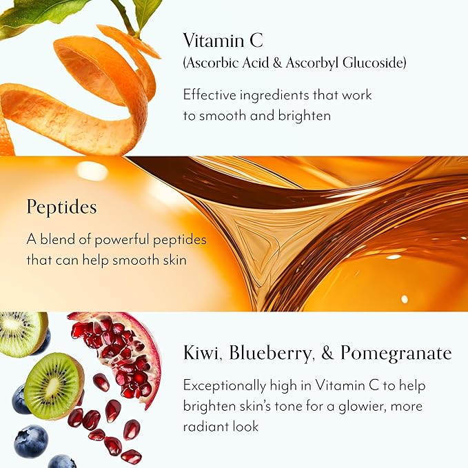Bliss Bright Idea Vitamin C Toner Pads & Vitamin C + Tri-Peptide Brightening Serum Duo– Antioxidant Skincare Bundle for Radiant Skin – Targets Dark Spots, Uneven Texture, and Dullness – Clean, Vegan,