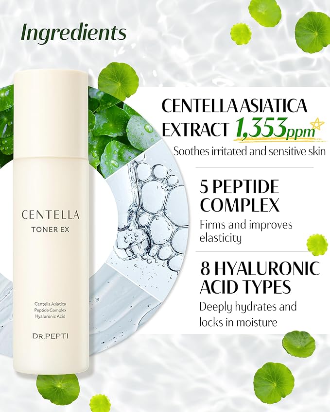 DR.PEPTI Centella Toner EX + DR.PEPTI Galacto Cleansing Foam Bundle