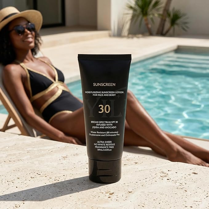 Face Sunscreen Black Girl, Sunscreen for black skin,Face & Body Moisturizing sunscreen for face SPF 30, Black Gir'l Sunscreen for black women