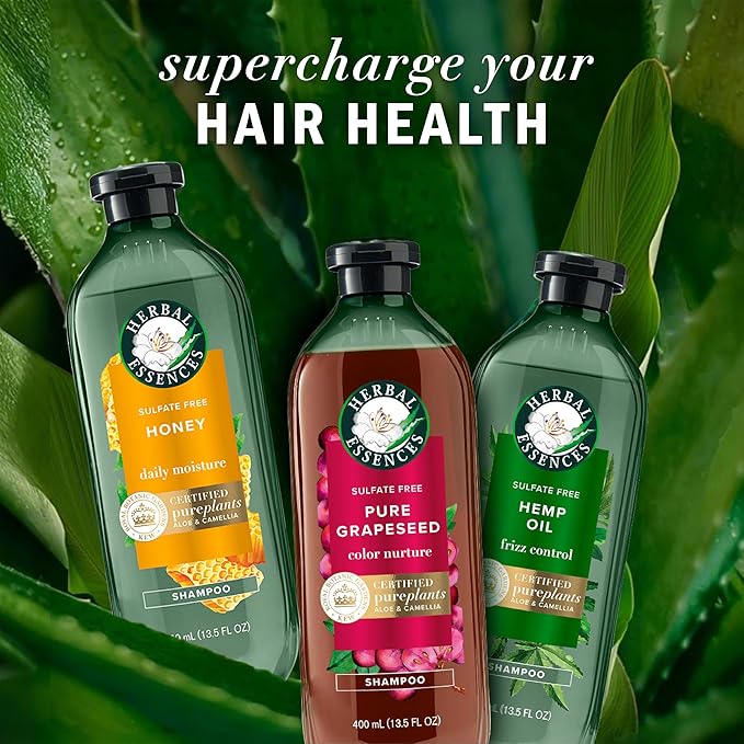 Herbal Essences Pure Grapeseed Color Nurture Sulfate Free Conditioner, 13.5 fl oz, Hair Protection and Color Nourishment