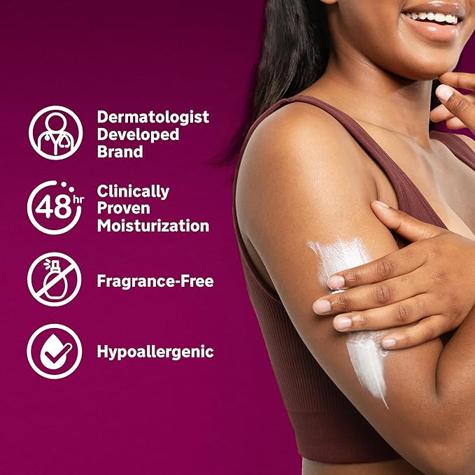 Lubriderm Advanced Therapy Fragrance-Free Moisturizing Hand & Body Lotion + Pro-Ceramide,Intense Hydration for Itchy,Extra Dry,& Sensitive Skin,Non-Greasy,Hypoallergenic,6 fl. oz,(Pack of 2)