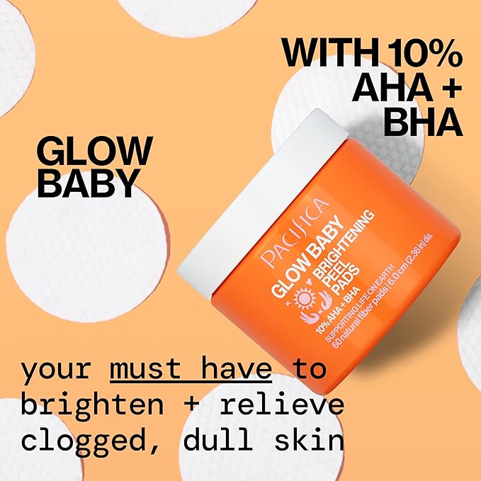 Pacifica, Peel Pads Brightening Glow Baby, 60 Count