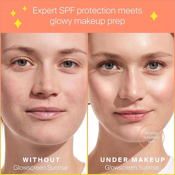 Supergoop! Glowscreen SPF 40, Sunrise (1.7 fl oz) + PLAY Everyday Lotion SPF 50 (5.5 oz) - Broad Spectrum Body & Face Sunscreen Recommended for Sensitive Skin