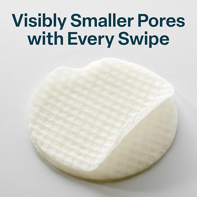 QRxLabs Pore Toner Pads with Salicylic Acid and Niacinamide - Helps Reduce the Look of Enlarged Pores, Makeup Prep - Skin Pore Resurfacing - Acne Treatment Clearing - Daily Pads - 50ct