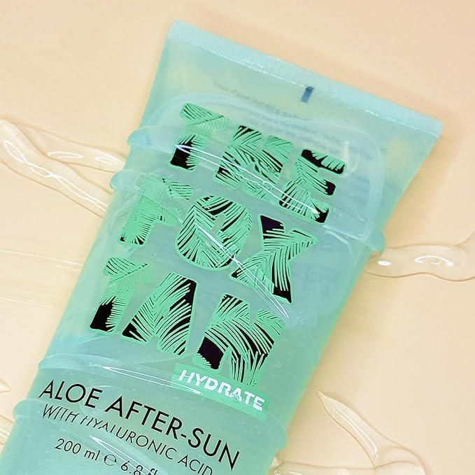 The Fox Tan Aloe After-Sun Gel, Cooling, Soothing & Hydrating for Sunburnt & Dry Skin, Promotes Long-Lasting Tans, Vegan & Cruelty-Free, 200mL