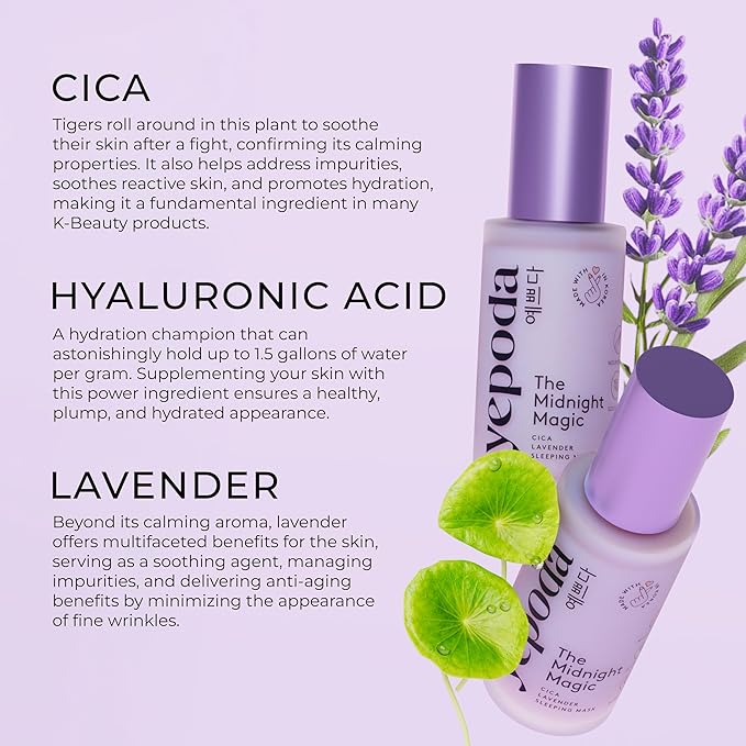 Yepoda - THE MIDNIGHT MAGIC - Night Cream Anti Ageing Rich Night Cream Protective Hyaluronic Acid Night Mask Korean Cosmetics (50 ml)