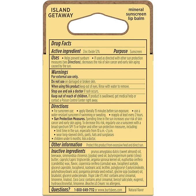 Burt's Bees Easter Basket Stuffers, Lip Balm Party Pack - Birthday Cake, Waffle Cone, Strawberry Shortcake, Cookies & Cream, All Day Moisturizer, Natural Origin Lip Treatment, 4 Tubes, 0.15 oz.