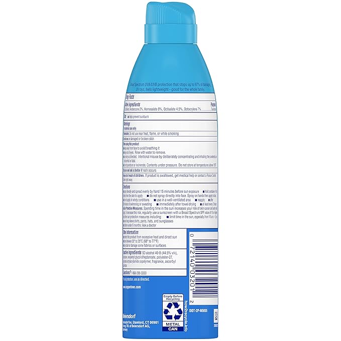Coppertone Complete Sunscreen Spray, SPF 50 Sunscreen Spray, Body Sunscreen, 5.5 Oz