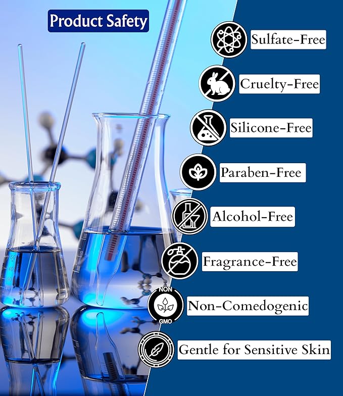 Hyaluronic Acid Toner, Serum And Face Musk –Your Daily Skincare Essential. Deep Hydration, Soothes Redness & Irritation, Reduces Dark Spots & Large Pores. Gluten Free, Cruelty Free - 150ml /5.07oz.