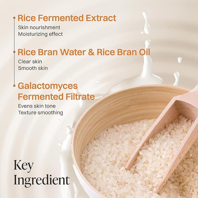 About Me Rice Makgeolli Skin Softener – Triple Ferment Milky Toner with 5 Ceramides & Galactomyces, Hydrating Essence Toner for Glass Skin, Fragrance-Free for Dry Sensitive Skin, 5.74 fl oz