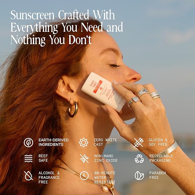First Mate Face Sunscreen Stick — SPF 30, Reef & Baby-Safe, UVA/UVB Protection Mineral Sunscreen Stick w/Clean Ingredients, No White Cast, 80 Min. Water Resistant, Purse Size (0.5 Oz.)