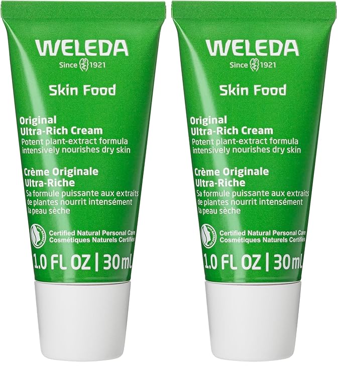 Weleda Skin Food Original Ultra-Rich Body Cream,1 Fluid Ounce,Plant Rich Moisturizer with Pansy,Chamomile and Calendula,(Pack of 2)