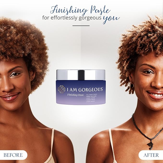 I am gorgeous Texture Hair Paste for Women - Styling Soft, Flexible Hold Hair Paste for Women - Short Hair, Long Hair Texture Paste for Hair of All Types