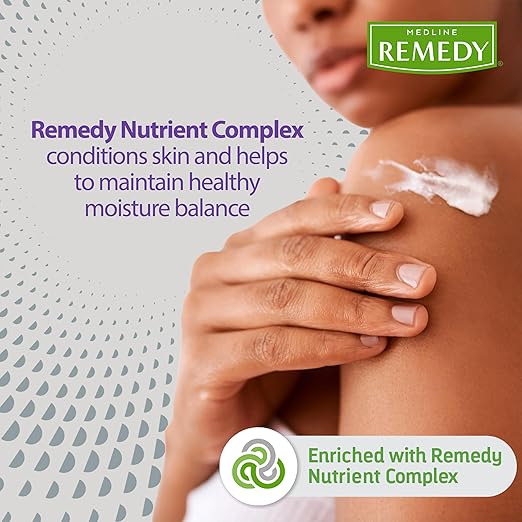 Medline Remedy Specialized Skin Cream, Unscented (4 fl oz), 1.5% Dimethicone, Nourishing Moisturizer for Dry Skin, Paraben-free, and Hypoallergenic Body Cream, Daily Lotion for Dry and Sensitive Skin