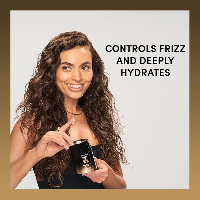 TRESemmé Smoothing Cream 1 ct A-List Collection for Frizz-Control & Deep Hydration, Developed & Safe for All Hair Types, 3.04 FL OZ