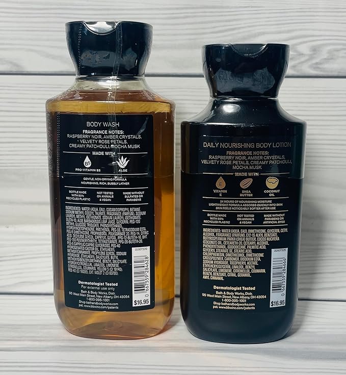 Bath & Body Works Into The Night Lotion and Body Gel Wash 2 Piece Set